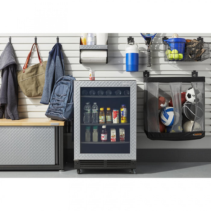 Refroidisseur à boissons de Gladiator - bande de roulement argentée