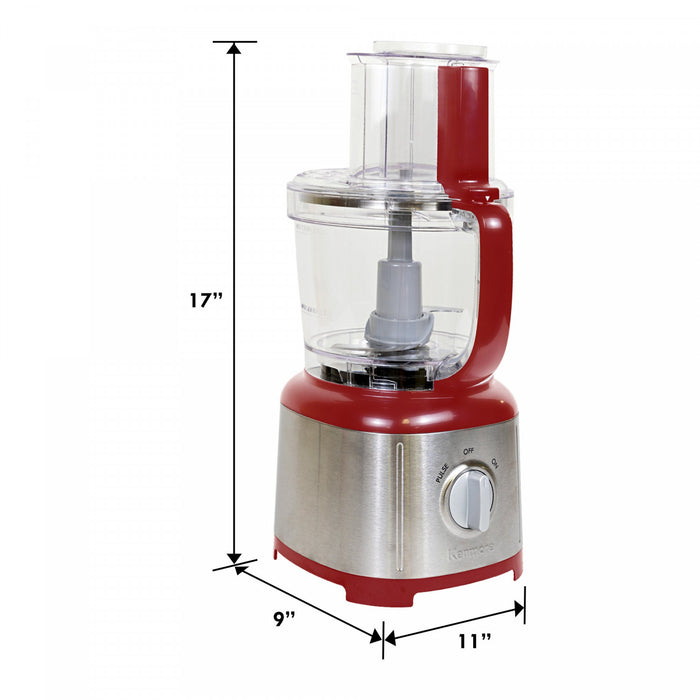 Robot culinaire Kenmore de 11 tasses, rouge - KKFP11CR