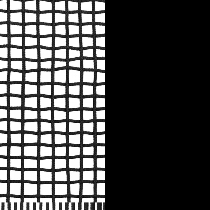 Fauteuil de détente Agave en bois et en corde tressée - noir