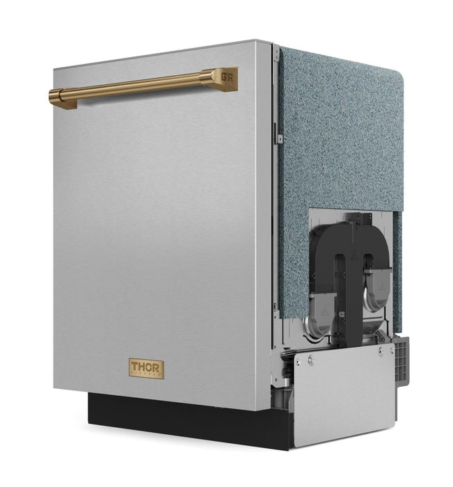 Lave-vaisselle collection Gordon Ramsay de Thor Kitchen de 24 po avec commandes sur le dessus - DW24X8BA99-BRZ