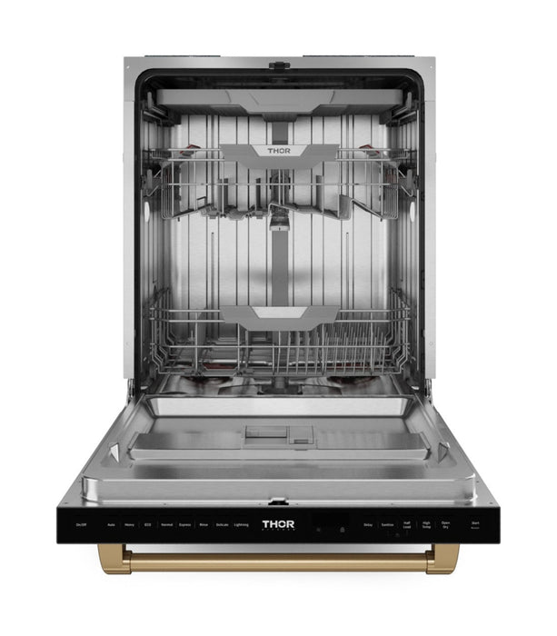 Lave-vaisselle collection Gordon Ramsay de Thor Kitchen de 24 po avec commandes sur le dessus - DW24X8BA99-BRZ