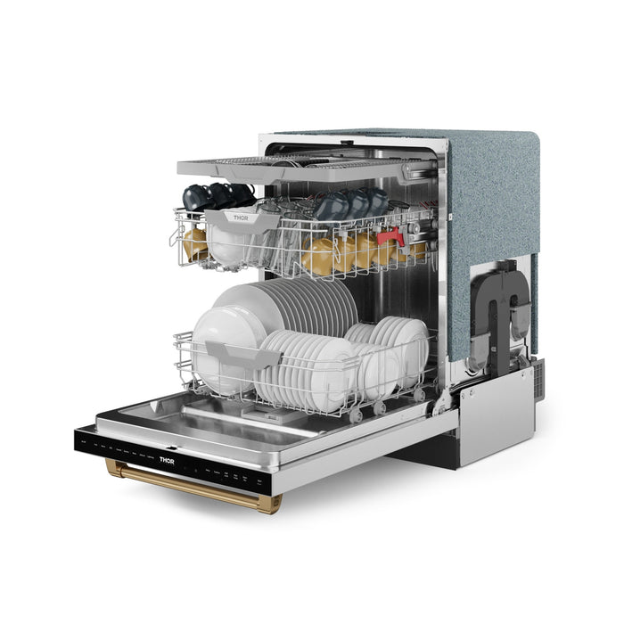 Lave-vaisselle collection Gordon Ramsay de Thor Kitchen de 24 po avec commandes sur le dessus - DW24X8BA99-BRZ