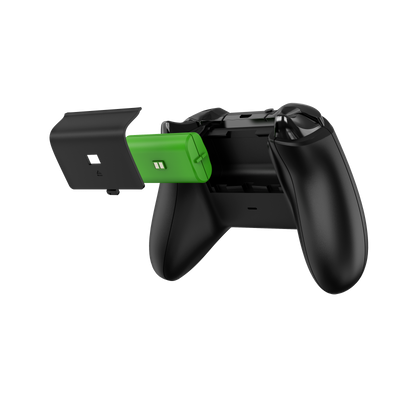 Surge Xbox Series X X1A Black Dual Controller Charge Cable and Batteries|Piles et câble de recharge X1A de Surge noirs pour deux manettes Xbox de série X
