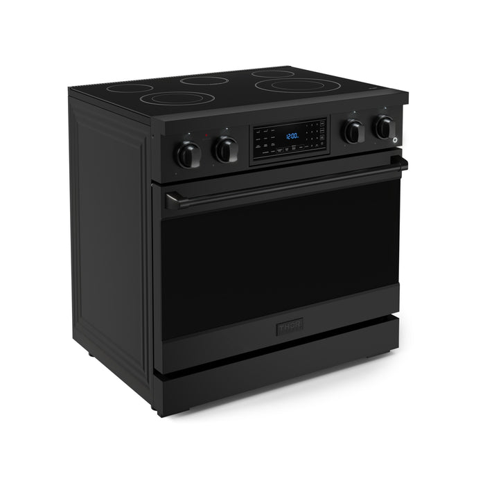 Cuisinière électrique amovible de style professionnel collection Gordon Ramsay de Thor Kitchen de 36 po avec panneau de commande tactile inclinable - RSE36B
