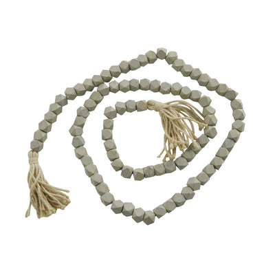 Wood 80" L Garland - Grey|Grande guirlande de 80 po en bois - grise