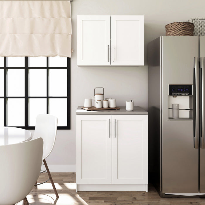 Armoire de rangement de base Elite de Prepac de 32 po - blanche