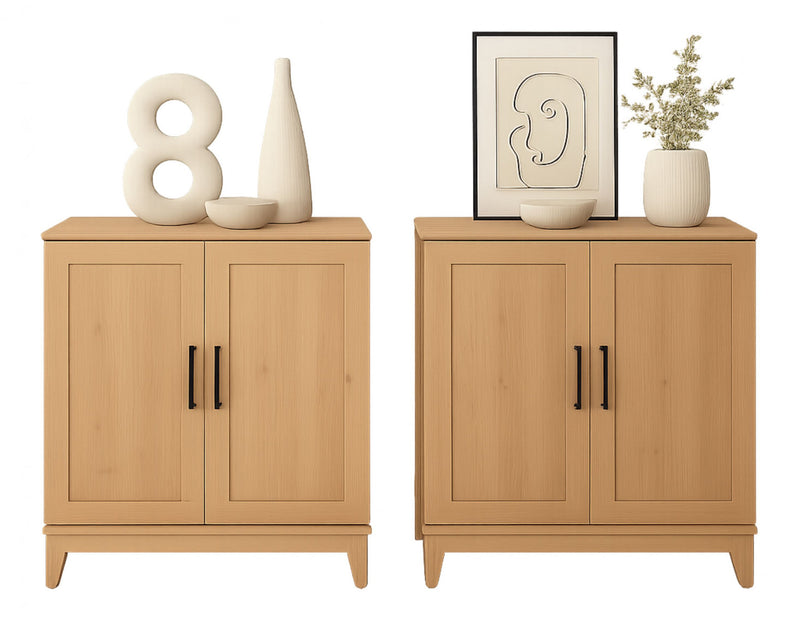 Modulr Armoire D’appoint A 1 Tablette Reglable – Chene Naturel
