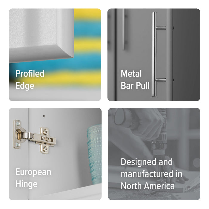 Armoire murale Elite de 54 po - grise