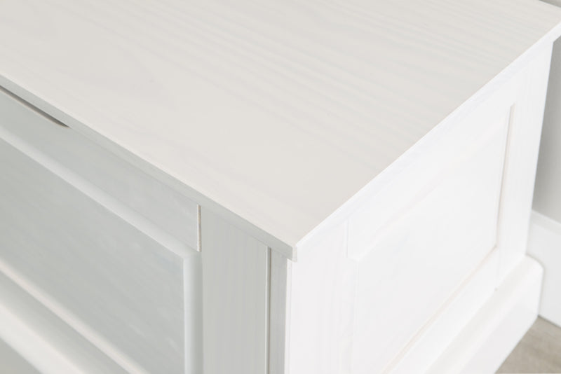 Banc de salle à manger en coin Tobin sans dossier - blanc