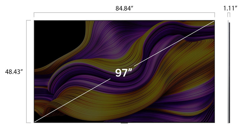 Téléviseur intelligent DELO evo LG G5 UHD 4K de 97 po avec IA et webOS (OLED97G5WUA.ACC) - modèle 2025