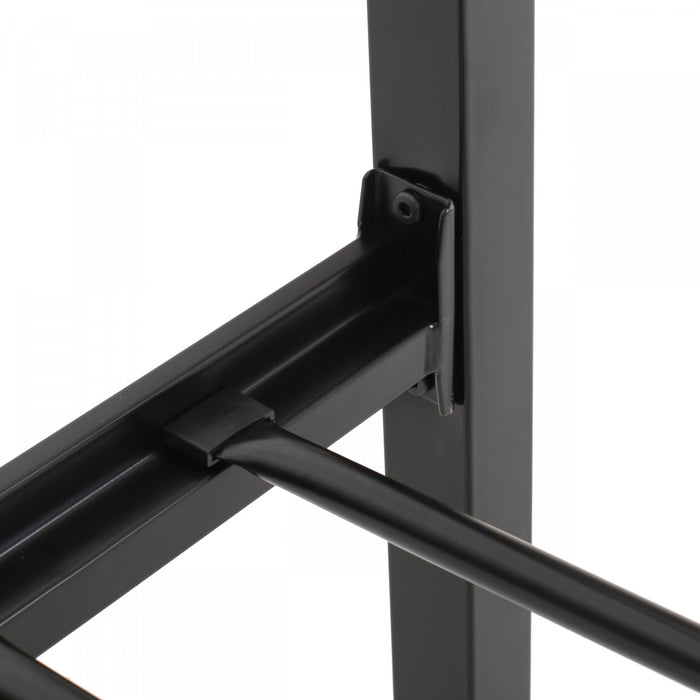 Robert Cadre De Lit En Metal Avec Tete Et Pied De Lit Au Design Circulaire, Taille King, Noir