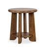 Table de bout Baltic de 24 po avec rangement - brun-fauve
