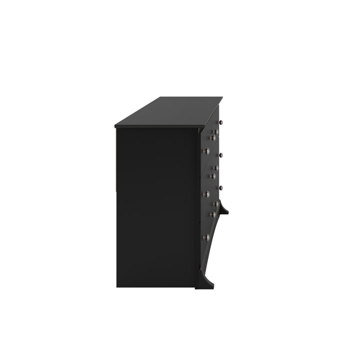 Commode Jade à 6 tiroirs - noire