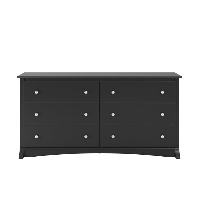 Commode Jade à 6 tiroirs - noire