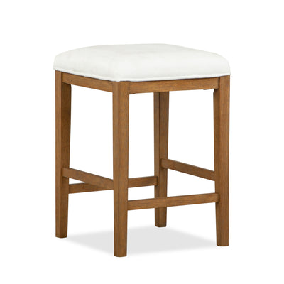 Betton 16" Stool with Wood Legs - Belgian Wheat | Tabouret Betton de 16 po avec pattes en bois - blé belge