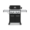 Gril à gaz naturel BaronMC 490 PRO noir de Broil King avec brûleur latéral et brûleur arrière de rôtisserie - 875247