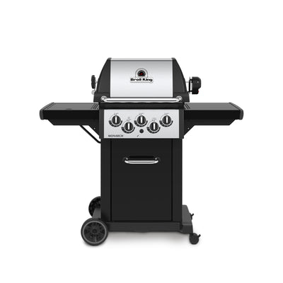 Broil King Monarch™ 390 Propane Gas Grill with Side Burner & Rear Rotisserie Burner - 834284|Gril à gaz propane MonarchMC 390 de Broil King avec brûleur latéral et brûleur arrière de rôtisserie - 834284