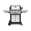Gril à gaz propane SignetMC 390 en acier inoxydable de Broil King avec brûleur latéral et brûleur arrière de rôtisserie - 946884