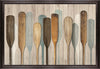 Œuvre d’art en stuc encadrée « Paddles » - 27,25 po x 39,25 po