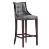 Tabouret bar Fifth Avenue de Manhattan Comfort en similicuir - gris galet