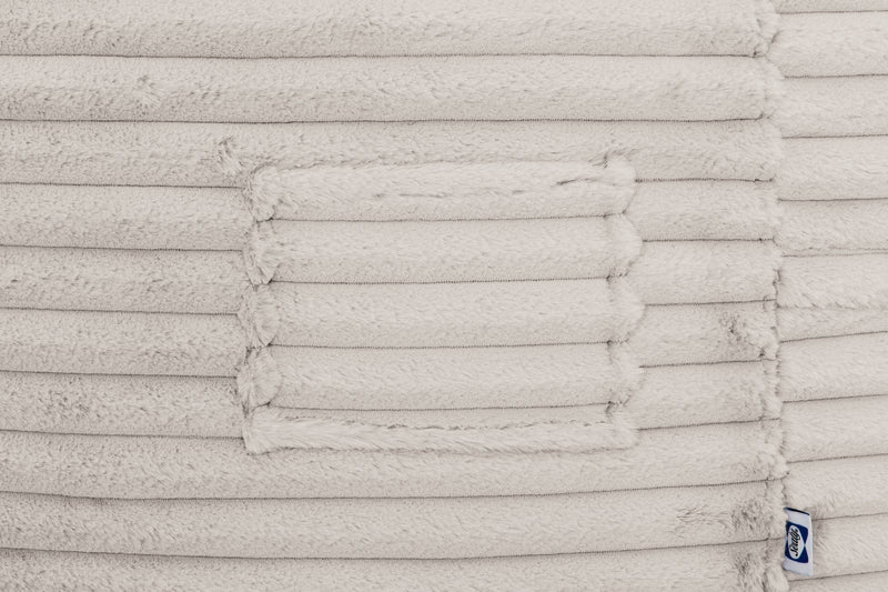 Fauteuil poire Bala de Sealy en velours côtelé avec mousse à haute densité - taupe