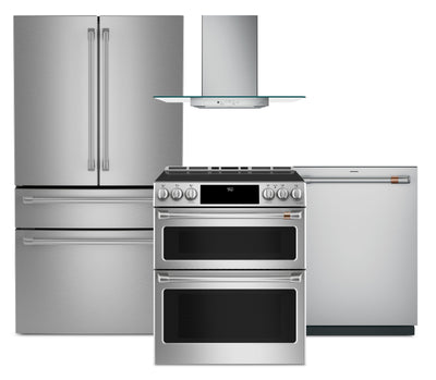 Café 4-Piece Kitchen Appliance Package – Stainless Steel | Ensemble de 4 électroménagers Café pour la cuisine - acier inoxydable