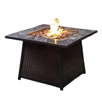 Deko Living Gas Outdoor Firepit Table |Foyer-table à gaz Deko Living pour l'extérieur