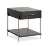 Table de bout Corrall de 20 po avec rangement - Briarsmoke foncé