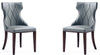 Ensemble 2 chaises de salle à manger Reine de Manhattan Comfort en similicuir - gris galet
