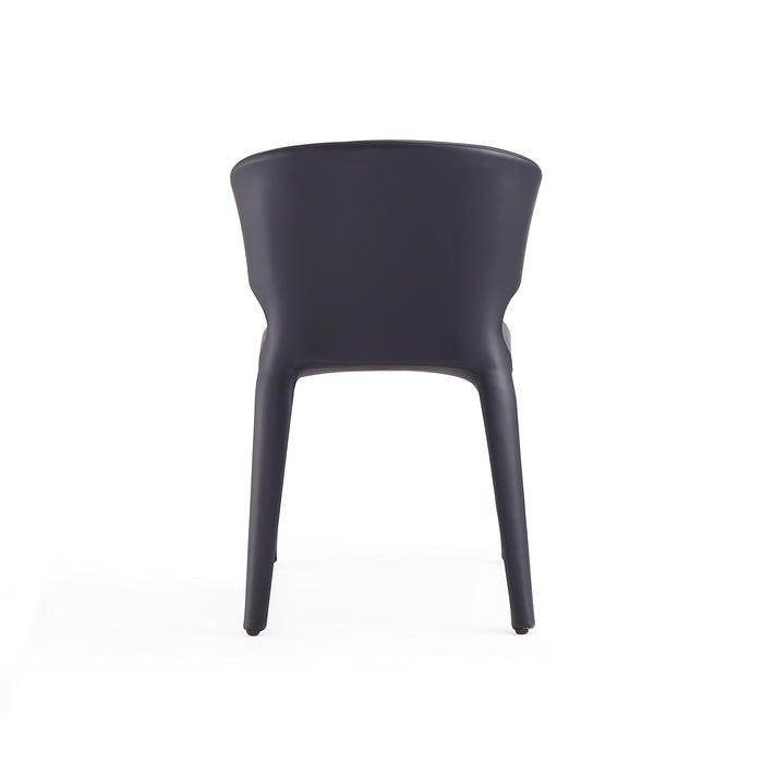 Ensemble 2 chaises de salle à manger Conrad de Manhattan Comfort en similicuir - noir