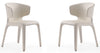 Ensemble 2 chaises de salle à manger Conrad de Manhattan Comfort en similicuir - crème