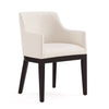 Chaise de salle à manger moderne Gansevoort de Manhattan Comfort en similicuir - crème