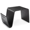 Table de bout rectangulaire Brookside de Manhattan Comfort de 25,6 po en contreplaqué avec placages de frêne - noire