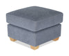 Pouf Finesse de 23 po en tissu de chenille - mousse de silex