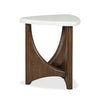 Table de bout Frampton de 22,63 po avec dessus en placages de marbre - café