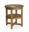 Table de bout Golding de 22 po avec rangement - brun miel