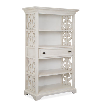 Milson 40" Bookcase with Adjustable Shelves - Alabaster - Bibliothèque Milson de 40 po avec tablettes réglables - albâtre
