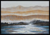 Peinture acrylique encadrée « Blue River » - 31,5 po x 47,5 po