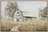 Peinture acrylique encadrée « Barn I » - 31,5 po x 47 po