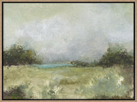 Toile décorative encadrée « The Promise » avec fioritures apposées à la main - 38 po x 50 po