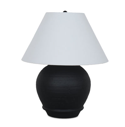 Sidney 14" Table Lamp with Linen Shade – Black | Lampe de table Sidney de 14 po avec abat-jour en lin - noire | SIDNEYTL