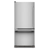 Réfrigérateur KitchenAid de 19 pi³ et de 30 po de profondeur standard à congélateur inférieur - KRBL130SPS