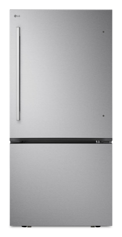 LG 33" 26 Cu. Ft. Standard-Depth Bottom Freezer Refrigerator - LB26H2200S | Réfrigérateur LG de 26 pi3 et de 33 po de profondeur standard à congélateur inférieur - LB26H2200S