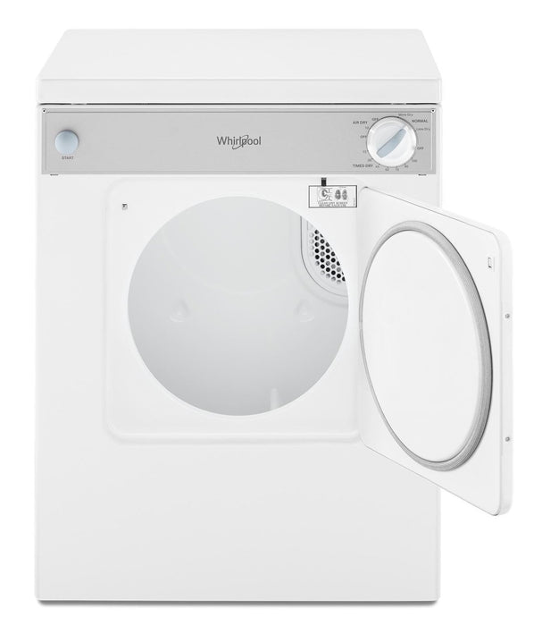 Sécheuse électrique Whirlpool de 3,4 pi³ et de 24 po - blanche - superposable - LDR3822PQ
