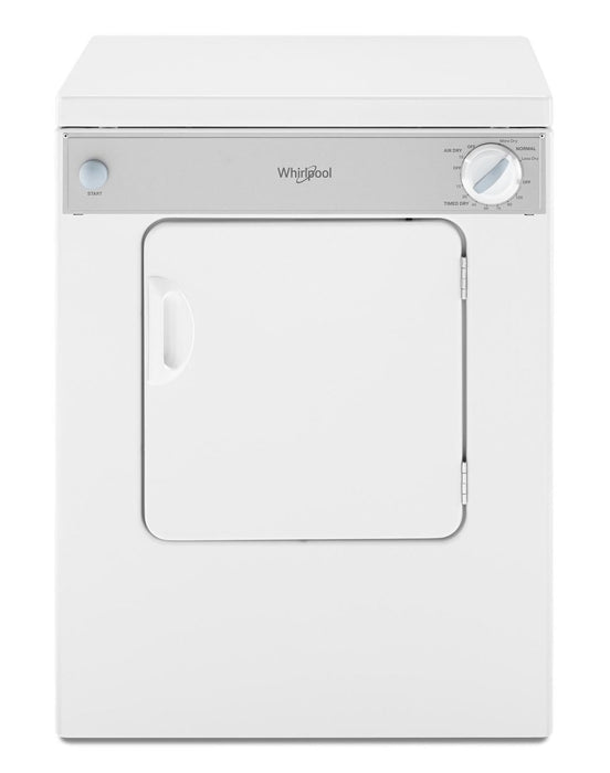 Sécheuse électrique Whirlpool de 3,4 pi³ et de 24 po - blanche - superposable - LDR3822PQ