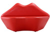 Causeuse Kiss Manhattan Comfort de 61,8 po en similicuir - rouge