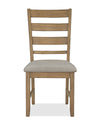 Chaise de salle à manger Maple avec dossier en échelle - naturelle