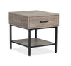 Table de bout Matthew de 22 po avec rangement - multicolore