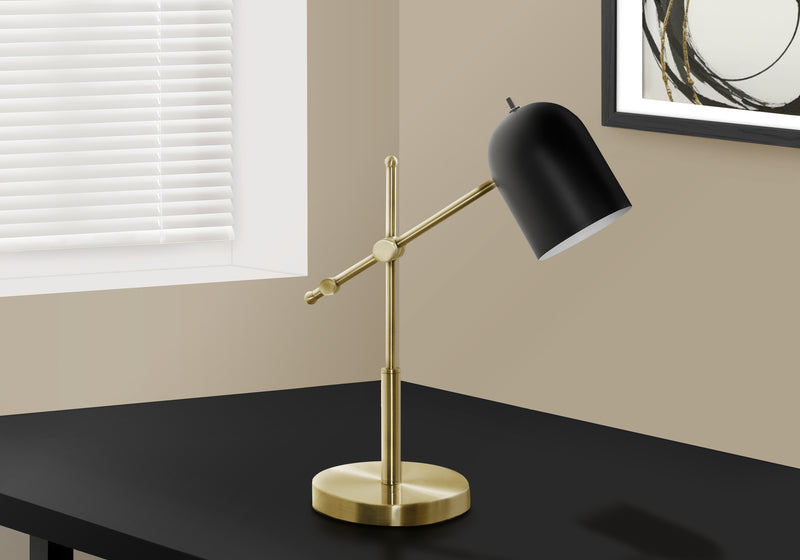 Lampe de travail de 18 po en métal laiton pour le bureau ou la table