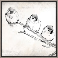 Toile décorative encadrée « Gathering I » - 22 po x 22 po